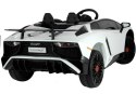 Auto na akumulator Lamborghini Białe