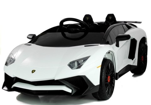 Auto na akumulator Lamborghini Białe