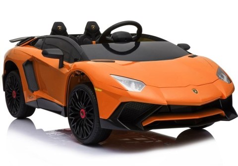 Auto na akumulator Lamborghini Pomarańczowe