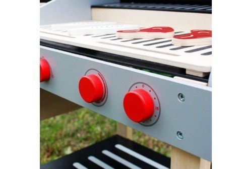 Drewniany Grill dla Dzieci BBQ z Akcesoriami