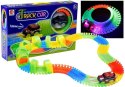 Neonowy Tor Samochodowy 128PCS Świecące Autko