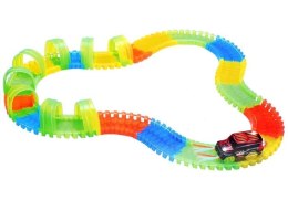 Neonowy Tor Samochodowy 128PCS Świecące Autko