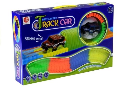 Neonowy Tor Samochodowy 128PCS Świecące Autko