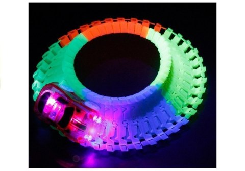 Neonowy Tor Samochodowy + Auto LED Świeci 160PCS