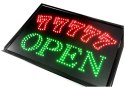 Tablica 77777 OPEN duża Reklama Led 2788