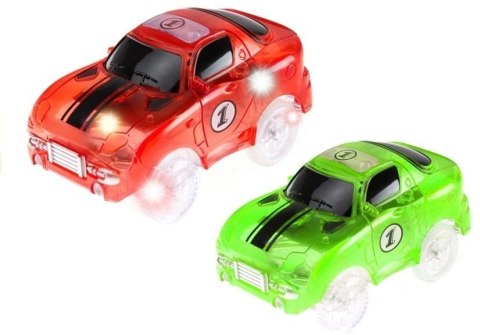 Tor Samochodowy Neonowy z Mostem 169 el+Auta LED