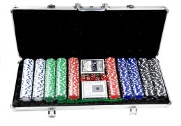 Zestaw Poker Set 500PCS Karty Black Jack 2783