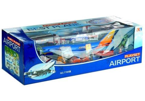 Wieloelementowy Zestaw Lotnisko Samolot Pojazdy