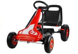 Gokart Czerwony Speed Pompowane Koła Hamulec Ręczny