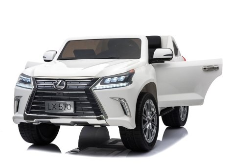 Pojazd na Akumulator LEXUS DK-LX570 Biały LCD