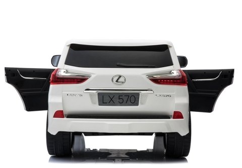 Pojazd na Akumulator LEXUS DK-LX570 Biały LCD