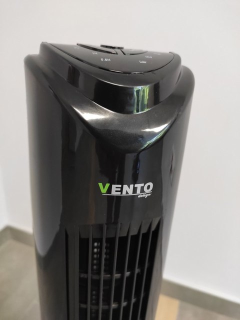 Wentylator Vento Kolumnowy 79 cm 40W z Pilotem Czarny