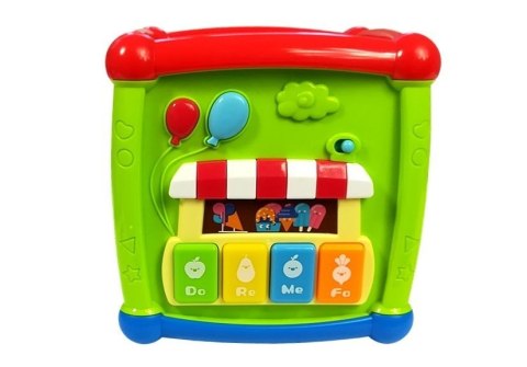 Interaktywna Kostka Pianinko Sorter Nauka Literek