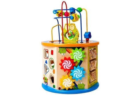 Blok Edukacyjny z Labiryntem Nauka Liczb Zębatki