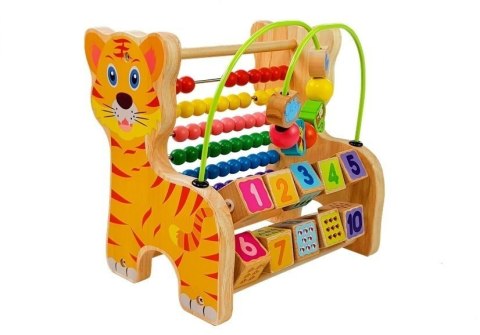 Drewniane liczydło Edukacyjne Tygrysek Nauka Cyfr