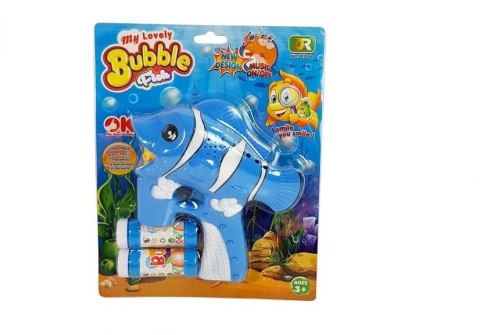Pistolet na bańki mydlane Rybka niebieski