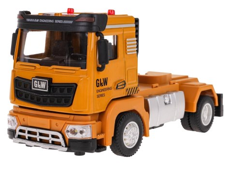 Auto samochód Zestaw Pojazdów Budowlanych z Lawetą tir laweta