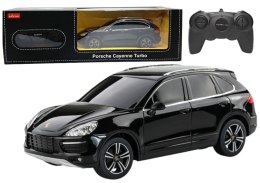 Auto zdalne sterowane RC  1:24 Rastar Porsche Cayenne Turbo Czarne