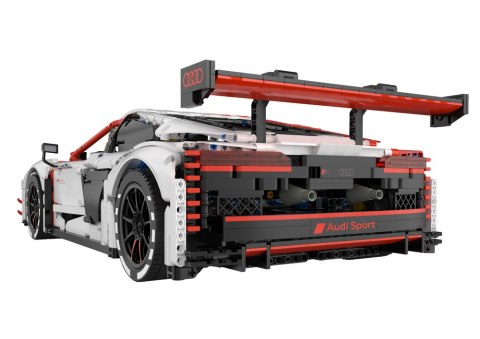 Klocki Konstrukcyjne Auto zdalne sterowane RC  1:8 Audi R8 GT3 Rastar Białe