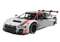 Klocki Konstrukcyjne Auto zdalne sterowane RC  1:8 Audi R8 GT3 Rastar Białe