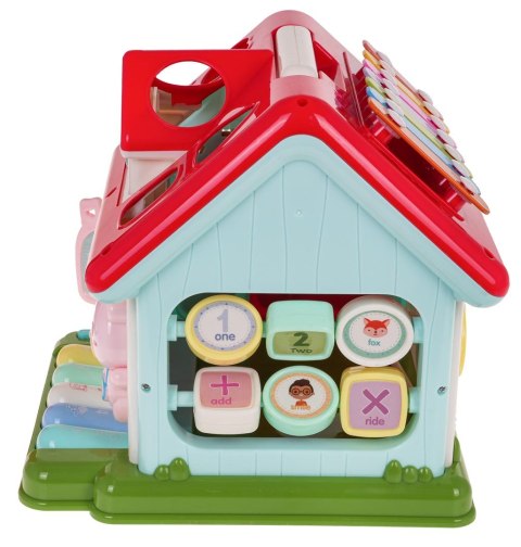 Interaktywny Domek z Pianinkiem cymbałki sorter literki