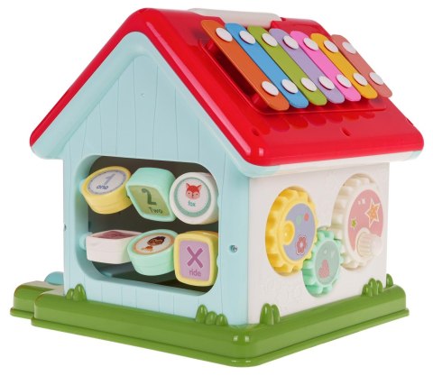 Interaktywny Domek z Pianinkiem cymbałki sorter literki
