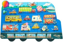 ROBOTIME Puzzle Drewniane Kolorowanka Autobus