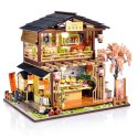 LITTLE STORY Składany Drewniany Model LED - Sushi House