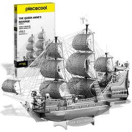 Piececool Puzzle Metalowe Model 3D - Statek Zemsta Królowej Anny