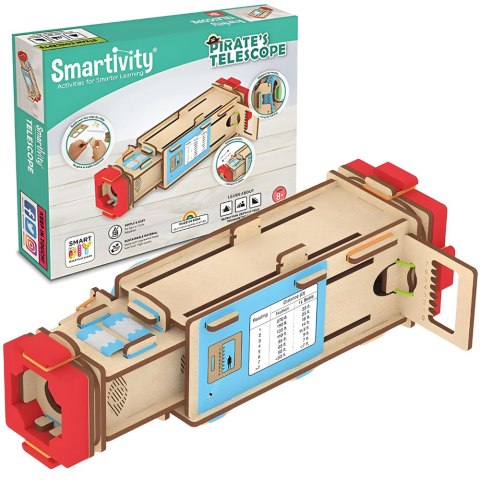 Smartivity Drewniane Mechaniczne Puzzle 3D - Piracki Teleskop