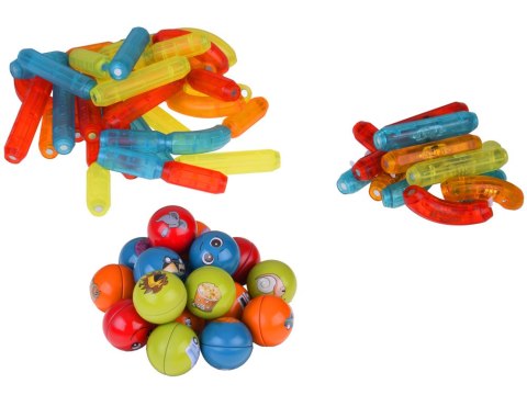 Klocki magnetyczne 3D Kolorowe Podświetlane klocki dla dzieci 76ele Klocki magnetyczne 3D Kolorowe Podświetlane klocki dla dzieci 76ele