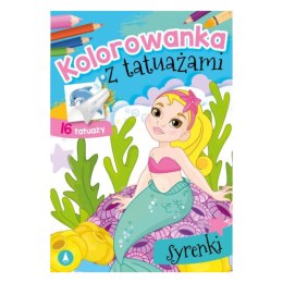 KOLOROWANKA Z TATUAŻAMI. SYRENKI