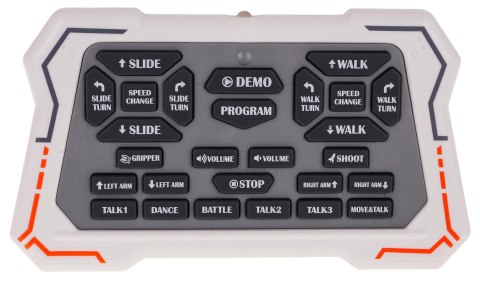 Robot Pomarańczowo Biały Samochód auto  samochód zdalnie sterowany 