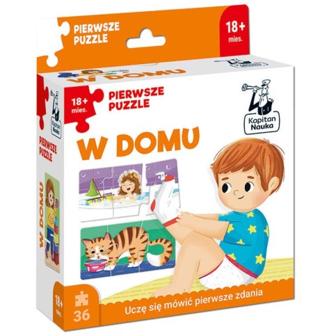 Kapitan Nauka Pierwsze puzzle edukacyjne 36 ele + książeczka W