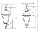 LAMPA ELEWACYJNA ZEWNĘTRZNA KINKIET OGRODOWY LED