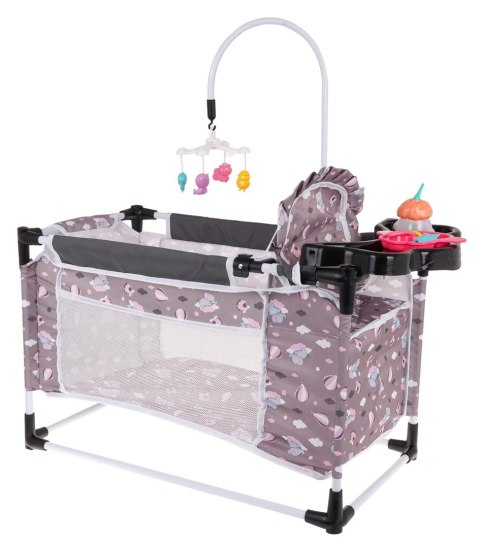 Łóżeczko Dla Lalki lalek Krzesełko do karmienia karuzela