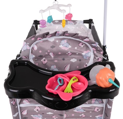 Łóżeczko Dla Lalki lalek Krzesełko do karmienia karuzela