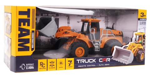 Spychacz z Funkcją Świateł i Dymu Auto samochód zdalnie sterowany