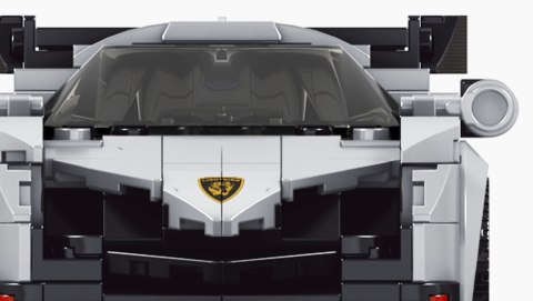 Zestaw Klocków Auto Sportowe 398el. Białe klocki samochód