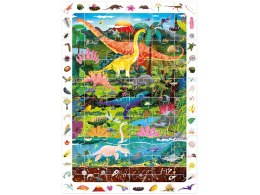 CzuCzu Obserwacyjne puzzle Dinozaury 60 elementów plakat edukacyjny