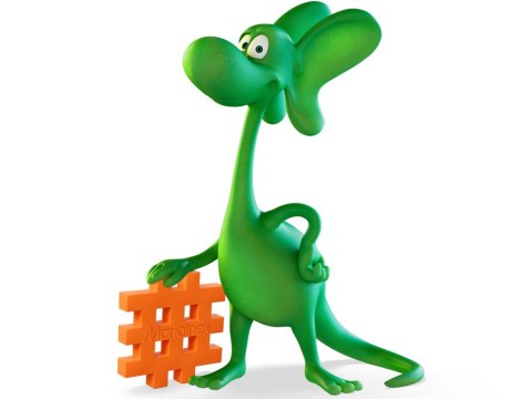 Marioinex Diplodok i Pterodaktyl klocki mini wafle 60 el + figurka