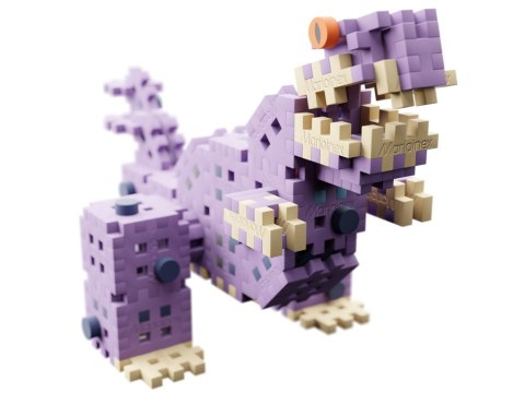 Marioinex Diplodok i T-Rex klocki Mini waffle 148ele + figurka