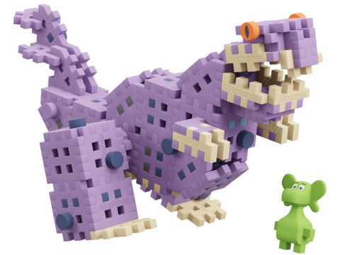 Marioinex Diplodok i T-Rex klocki Mini waffle 148ele + figurka