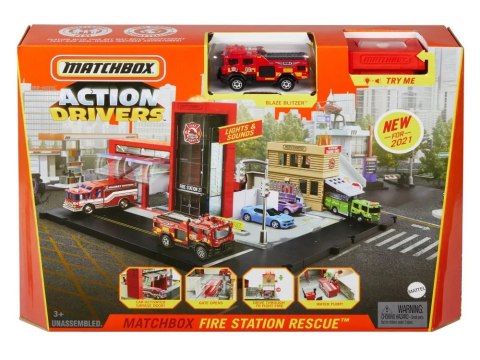 Mattel Matchbox Zestaw Straż Pożarna + Auto Jednostka Strażacka ZA5526 Mattel Matchbox Zestaw Straż Pożarna + Auto Jednostka Strażacka ZA5526