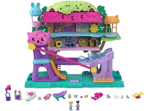 Mattel Polly Pocket Uroczy Domek na drzewie + laleczki zwierzątka
