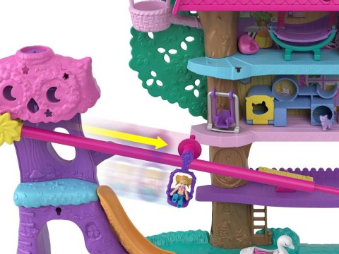 Mattel Polly Pocket Uroczy Domek na drzewie + laleczki zwierzątka