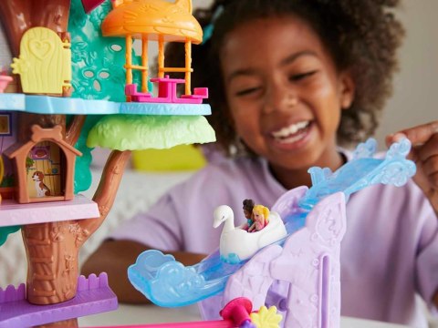 Mattel Polly Pocket Uroczy Domek na drzewie + laleczki zwierzątka