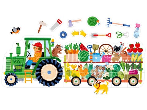CzuCzu Moto puzzle Traktor moto puzzle dla dzieci 24 elementy CzuCzu Moto puzzle Traktor moto puzzle dla dzieci 24 elementy