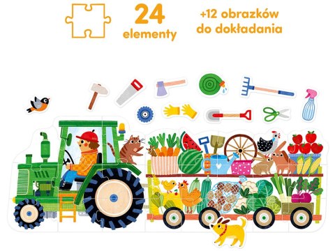 CzuCzu Moto puzzle Traktor moto puzzle dla dzieci 24 elementy CzuCzu Moto puzzle Traktor moto puzzle dla dzieci 24 elementy