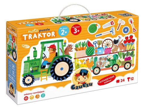 CzuCzu Moto puzzle Traktor moto puzzle dla dzieci 24 elementy CzuCzu Moto puzzle Traktor moto puzzle dla dzieci 24 elementy